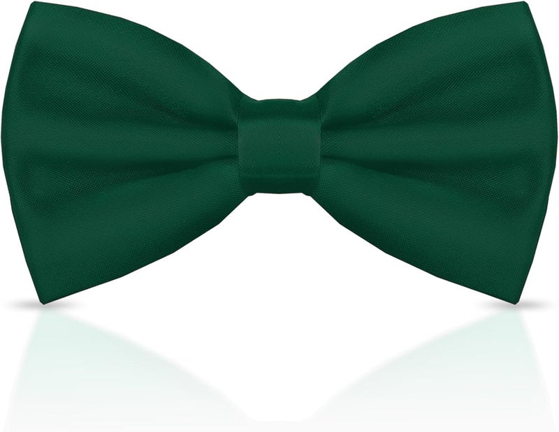WOXVM Men's Bow Ties Solid Color Pre-Tied Bow Tie Satin Formal Tuxedo Bowtie Adjustable Neck Bowtie for Men Wedding Party - Image 1